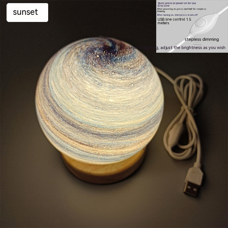AuroraGlow™ – Wooden Ambient Night Light