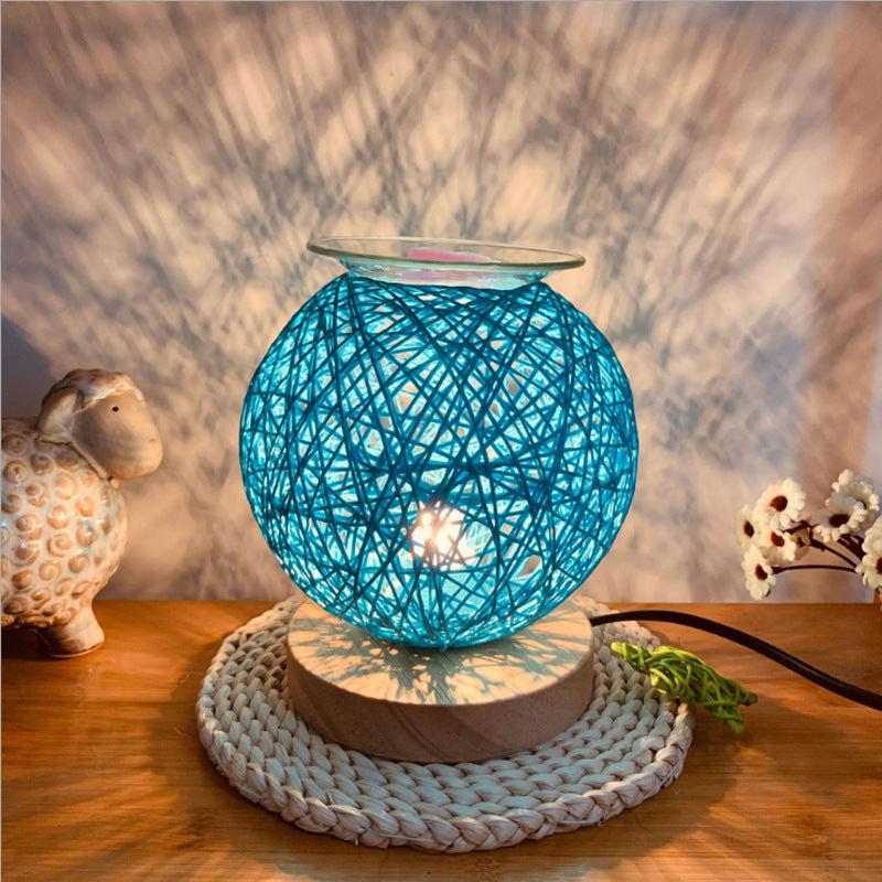 AuraWeave™ – Soothing Light & Fragrance Lamp