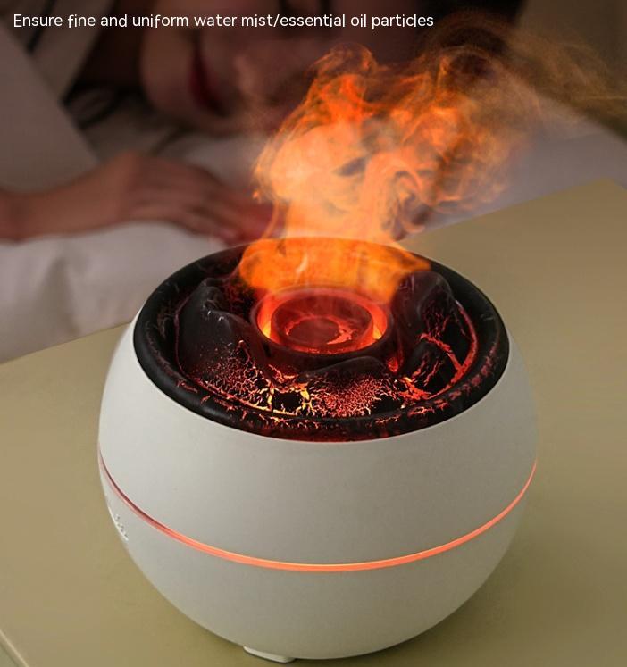 FlameGlow™ – Soothing Fire Mist Aroma Diffuser
