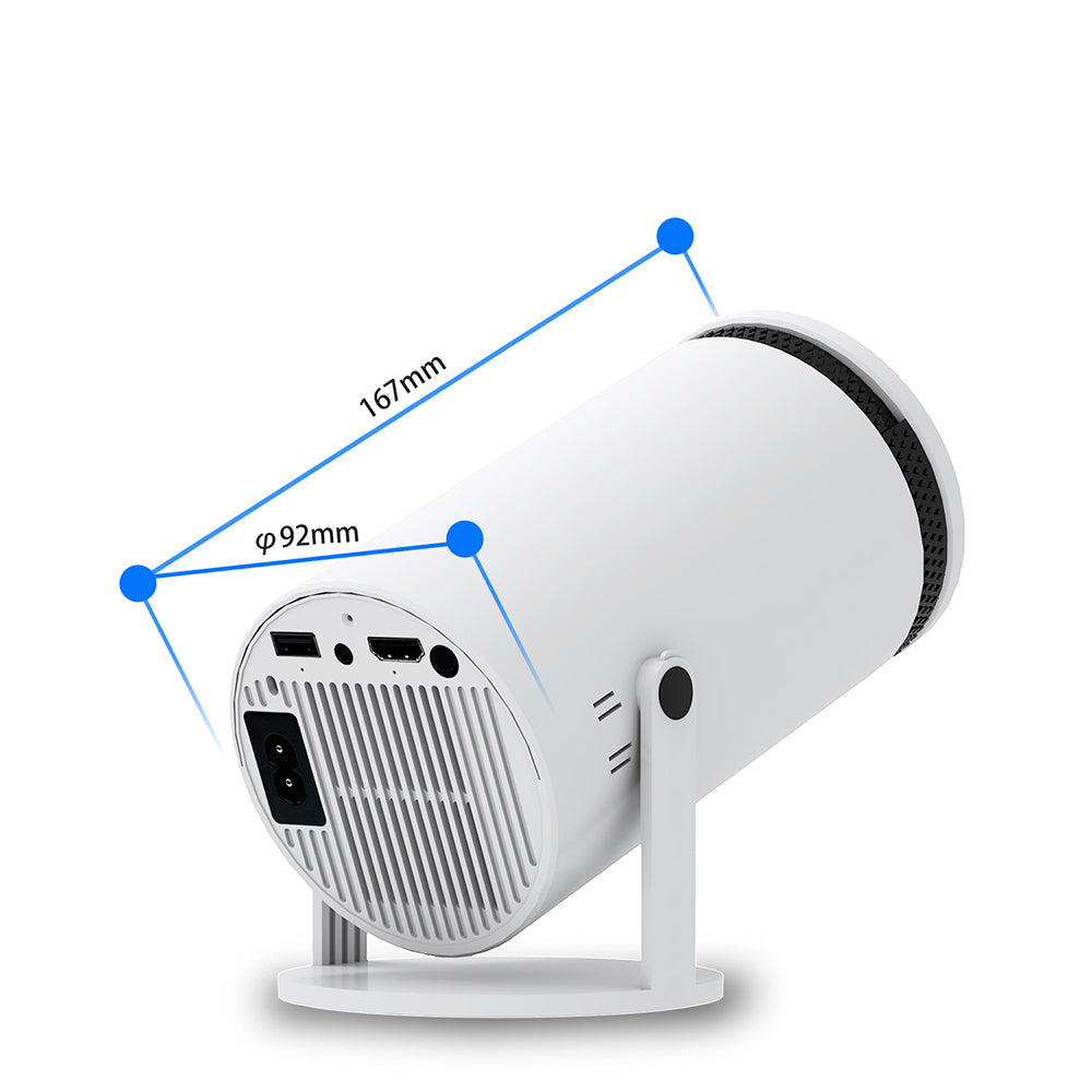 "SerenityView™ – 4K Mini Bluetooth Projector for Home Serenity"