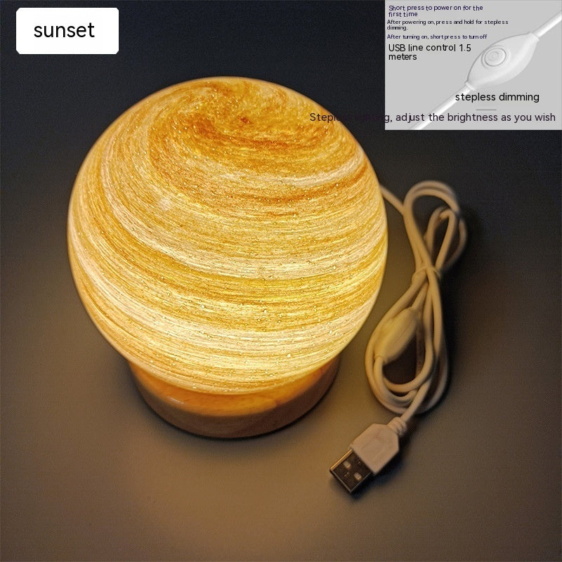 AuroraGlow™ – Wooden Ambient Night Light