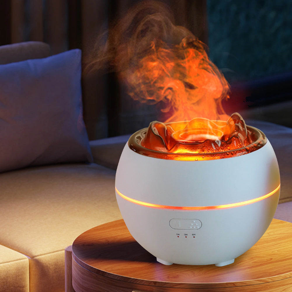 FlameGlow™ – Soothing Fire Mist Aroma Diffuser
