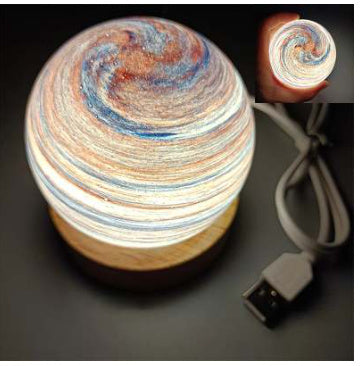 AuroraGlow™ – Wooden Ambient Night Light