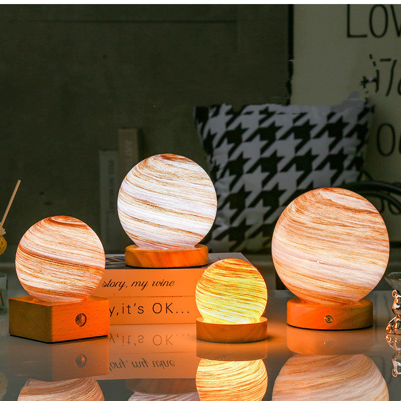 AuroraGlow™ – Wooden Ambient Night Light