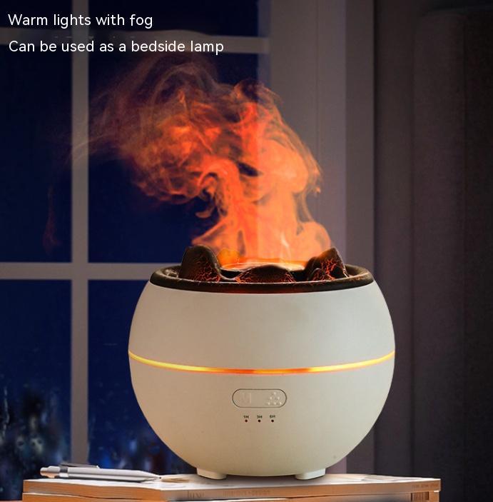 FlameGlow™ – Soothing Fire Mist Aroma Diffuser
