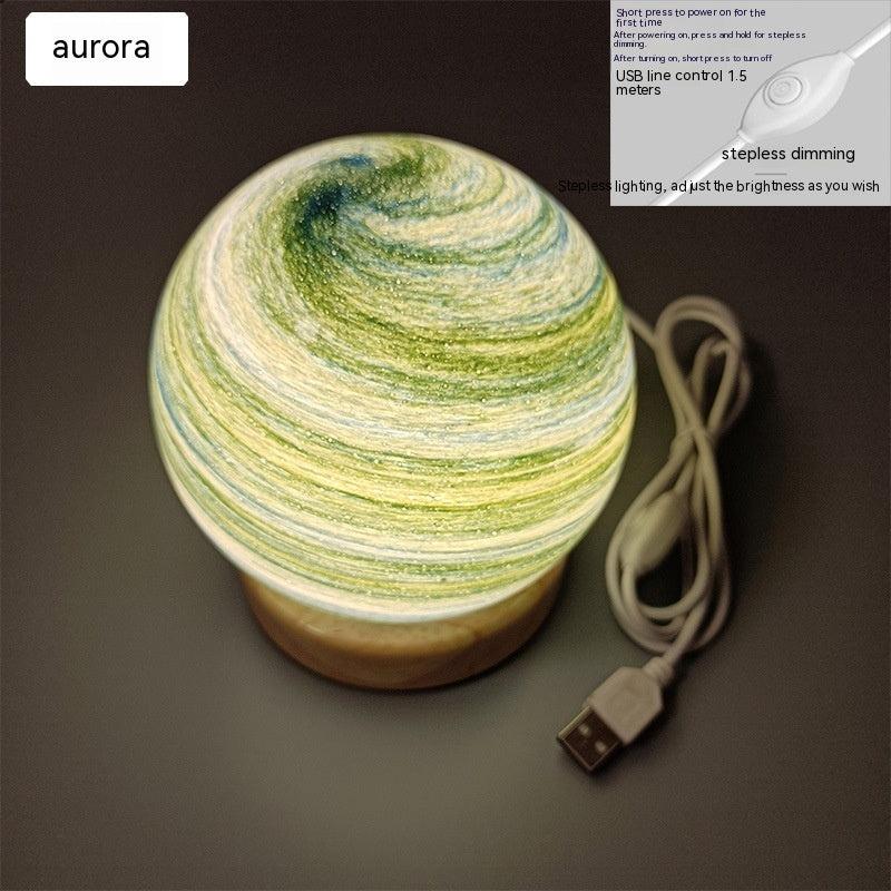 AuroraGlow™ – Wooden Ambient Night Light