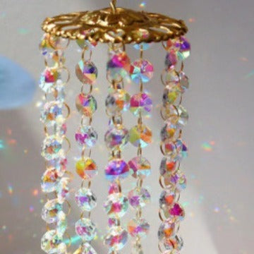 SerenGlass™ – Handblown Garden Wind Chime Pendant