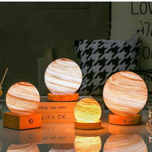 AuroraGlow™ – Wooden Ambient Night Light