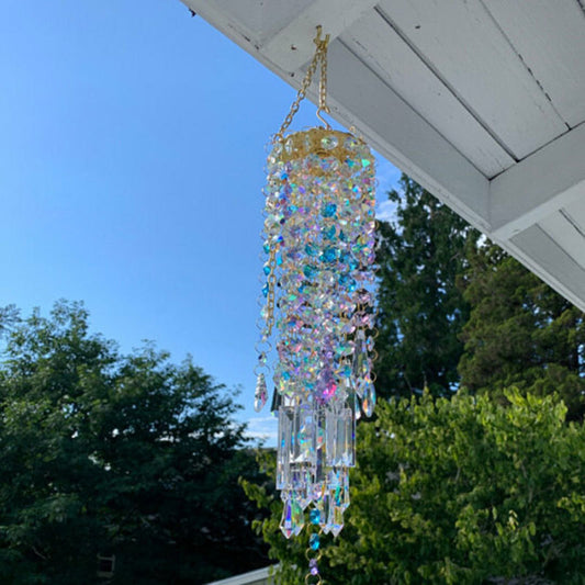 SerenGlass™ – Handblown Garden Wind Chime Pendant